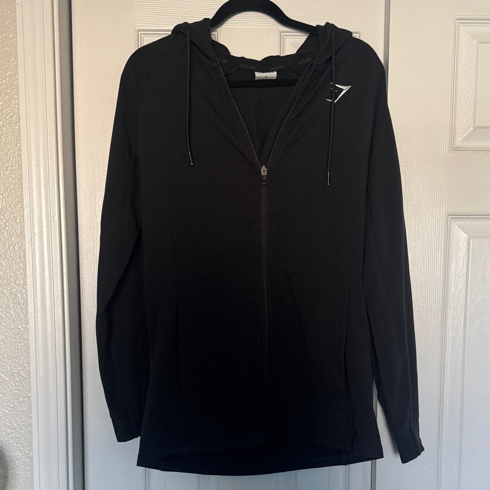 Gymshark Black Zip-Up Hoodie